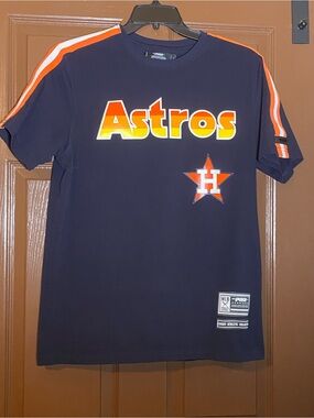 Pro Standard Houston Astros Retro Classic Striped T-Shirt Men’s Large Navy